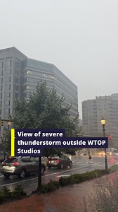 34K views · 311 reactions | A severe thunderstorm was shown outside WTOP Studios in Chevy Chase, Maryland, as thunderstorm warnings are popping up Thursday evening as quick-moving storms drop buckets of rain on the D.C. region and bring powerful, damaging winds. WTOP wants to know what you’re seeing. Send photos and videos of the storm using the feedback button in the WTOP app. (: WTOP/Michelle Goldchain/Abigail Constantino) | WTOP News | Facebook