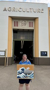 10K views · 108 reactions | It wouldn’t be the State Fair without crop art! This year Amanda “Cash” Cashman, program manager of create[space], is back with her second entry, “The Great Wave,” a mosaic crafted from quinoa and mustard seeds. You can also catch her work at the MIA this fall! | University of St. Thomas | Facebook