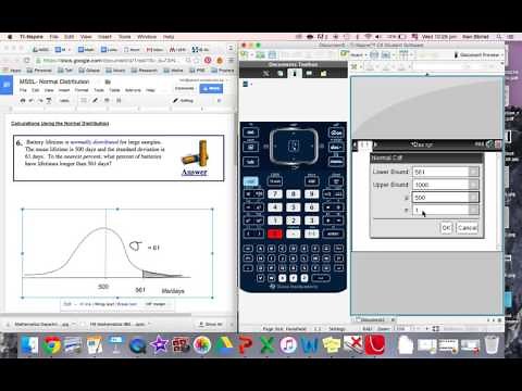 4.9- Normal cdf with TI-Nspire