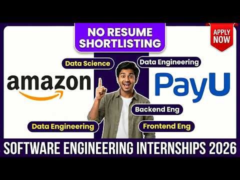 Amazon Hiring Interns 2026 | Internships Tamill | #amazon #purple #jobupdates #hiring