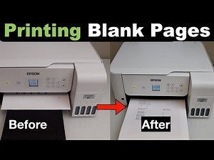 Epson ET 2800 Printing Blank Pages - Fix In 1 Step With Auto Print Head Cleaning.