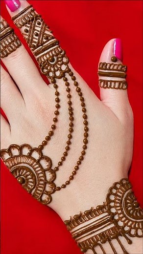 simple mehndi design easy and beautiful | mehndi design back hand | aesthetic mehndi design | mehndi