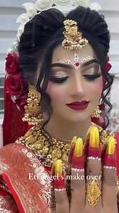 Eti Angel . owner hand Hindu bride . Signature bride look .Make appointment: -01974488167 Location: puran Dhaka laxmibazar bazar sopner same ase call dite hobe -01974488167 | Eti Angel's Makeover