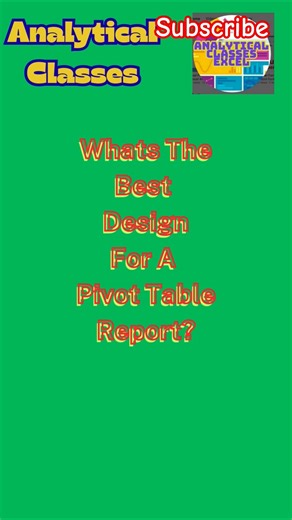 Pivot Design#yt #ytshorts #shorts #shortvideo #shortsvideo #shortviral #excel #shortcutkeys #viral