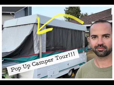 Pop Up Camper Tour (very in-depth!) | 1995 Coleman Fleetwood Utah