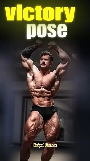 Learn victory pose ✅ #bodybuildingposes #victorypose #cbumposing #cbumfitness #kripalfitness