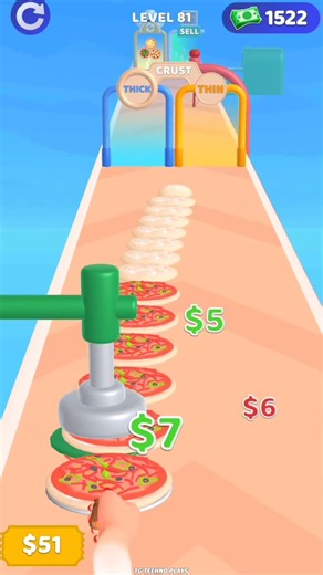 Pizza Stack Run Level 81 - Crazy Win All Levels 😍😱 #trending #shorts #youtubeshorts #games