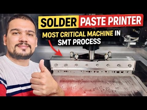 SMT Solder Paste Printer | Working & Printing Flow