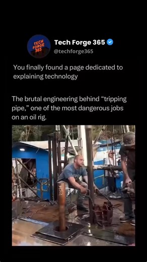 Tech Forge 365 | How It Works | In the oil and gas industry, few tasks are as physically punishing or technically demanding as “tripping pipe.” This is the process of... | Instagram
