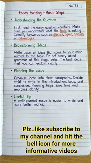 4 STEPS to PERFECT ESSAY Writing. MASTERING ESSAY WRITING: The Basics