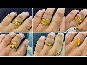 Simple gold Ring Designs/ 1 gram gold ring designs/ sonar angti design 2025 |