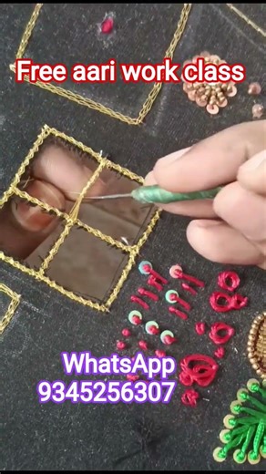 cut work/Free aari work class/WhatsApp 👇#aariwork #aariclass #freeaariworkclass #aariblouse