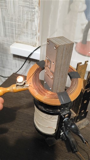 The alternating magnetic flux creates an EMF. Galvanic isolation. Transformers