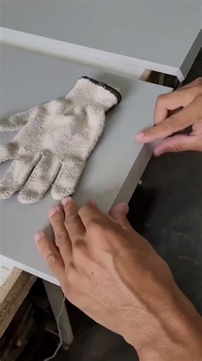 completion of installing the table end trim #shortsvideo #table