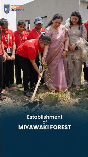 Establishment of Miyawaki Forest at Geeta University | Green Campus Initiative | 10x Faster Growth