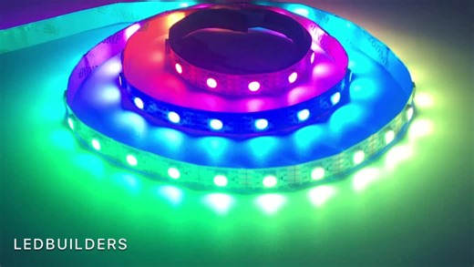 12V WS2815 RGB Individually Addressable Copper LED Strip Light with Voice Control and Cuttable Feature