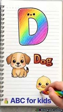Learn ABC Alphabet Writing & Coloring! 🎨 A to G Phonics Song | Part 1 #Shorts #shortvideo