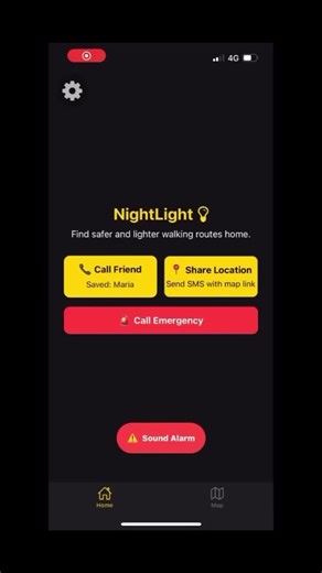 Help yourself feel more comfortable walking at night. Use the NightLight💡map and safety features to help feel safer walking home in the dark. Search ‘nightlight safer walking home’ on the App Store now, download free today (Android coming soon) #NightLight #SafeWalkHome #London #WomenSafety #NewApp