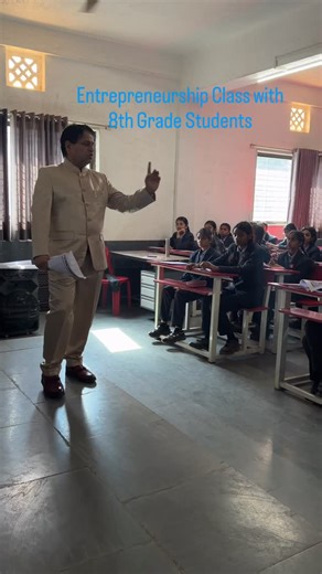 Global International School on Instagram: "Entrepreneurship Class with 8th Grade Students by Ken Sir, Chairman of Global. Teaching real life skills to young minds about how to become Business Owners instead of Job seekers!!!"