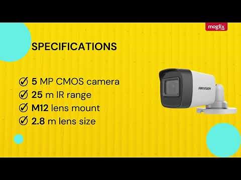 Hikvision 5MP Outdoor Bullet Camera with Audio Mic | DS-2CE16H0T-ITPFS