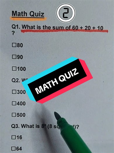 Challenging Math Quiz: Test Your Sharp Mind!