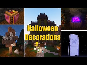 Minecraft Halloween Decorations | Halloween Builds Tutorial Minecraft