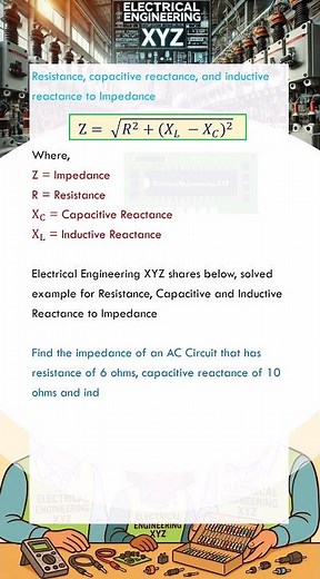How to Find Impedance from resistance, capacitive reactance and inductive reactance