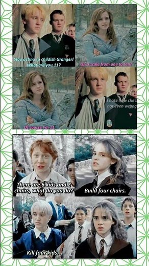Harry Potter Funny Meme | Hermione vs Draco & Ron’s Savage Moments 😂 | Hogwarts Roast Battle#short