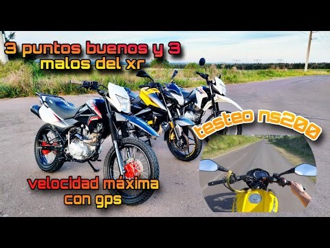 3 Cosas Buenas y 3 Malas del XR150 + Prueba de Velocidad Maxima GPS 🚀 - Testeo NS200 🤯