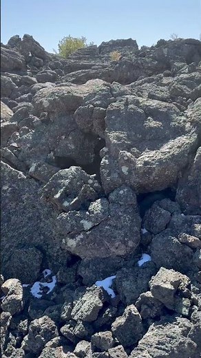 Lava Falls Trail at El Malpais National Monument in New Mexico in the American Southwest