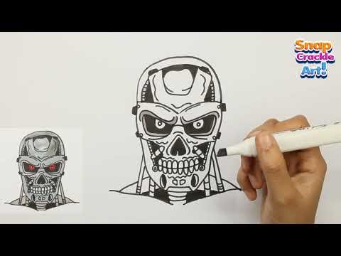 How To Draw The Terminator Step By Step