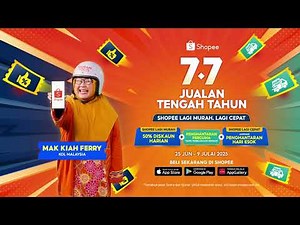 Tudiaaa! Shopee 7.7 Jualan Tengah Tahun dah datang!