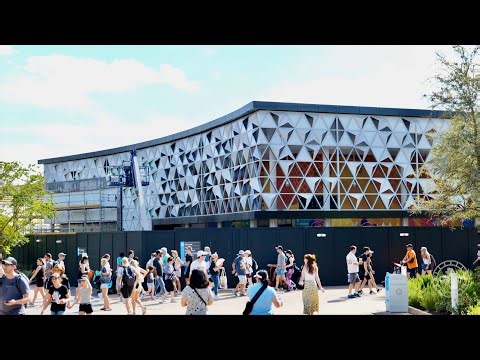 EPCOT Communicore Hall/Plaza Construction Update March 2024 | Walt Disney World Orlando Florida