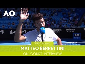 Matteo Berrettini On-Court Interview (1R) | Australian Open 2022