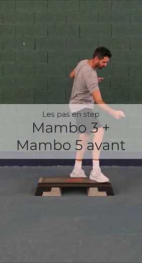 🏆 Les pas en STEP : Mambo 3 + Mambo5 pied devant ! Apprends le step avec moi (lien en bio) #step