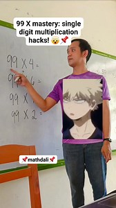 100K views · 1.2K reactions | From 99 to genius: single digit multiplication skills. #mathhacks #mathtricks #trendingnow | Dann Carlo Pizarra Pili | Facebook