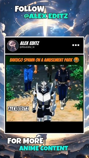 BAKUGO SPAWN ON A AMUSEMENT PARK 😂😂