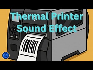 🎧 Direct Thermal Barcode Printer – Printing Sound Effect