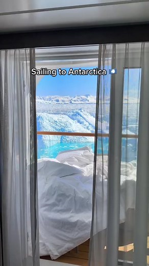 Your room view aboard Albatros Expeditions on route to📍#Antarctica 🎥 @Florina Toma #antarcticatravel #traveltok #cruiseship