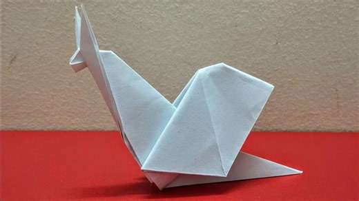 【Origami Tutorial】蜗牛 折纸教程Origami Snail Paper
