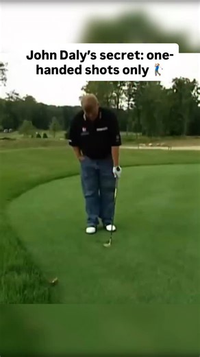 27K views · 2.3K reactions | John Daly swears by this drill, hitting 10–20 balls with his left hand only before every round. It teaches you which hand truly controls your shots and builds the perfect feel through impact. Simple, raw, and effective — just Daly being Daly. #golfdrills | IAMTHEPAR | Facebook
