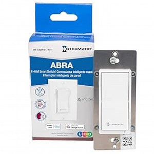 Intermatic Smart Wi-Fi Switch – Matter Certified, Compatible with Alexa, Google Home & Siri, Single-Pole & 3-Way Compatible - Automate Lights & Motor Loads, 2.4 GHz Wi-Fi Only, No Hub Required