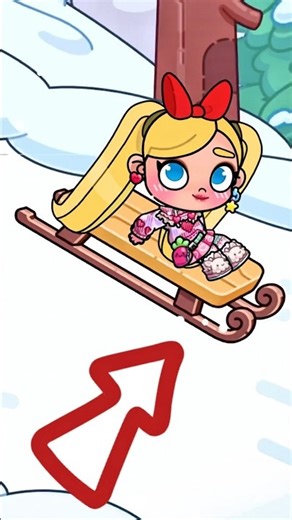 🛷 HOW TO MAKE A SNOW SLED IN AVATAR WORLD 😱❄️#avatarworld #nina PAZU