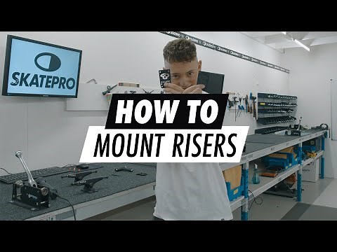 How to Mount Skateboard Risers and Shock Pads 🛹 #skateboarding