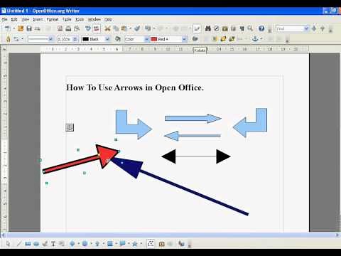 Open Office How To Create and Use Arrows (Simple)