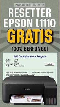 Resetter printer epson L1110 #printer #canon #epson