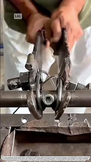 Manual torsion spring winding process on a lathe