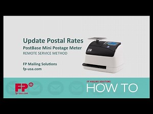 Update Rates on PostBase Mini Postage Meter via Remote Service