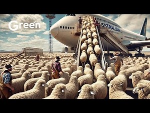 US Farmers Transport Millions of Sheep This Way - Sheep Slaughter and Processing Line