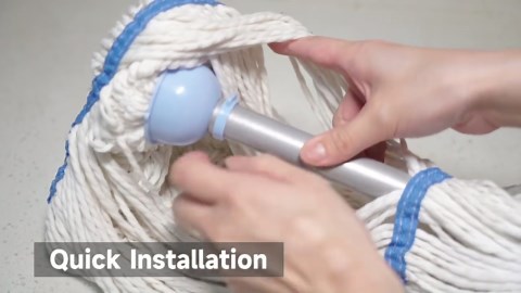 NEWE Self Wringing Twist Mop with 55 inches Handle for Floor Cleaning (Blue) - Walmart.com